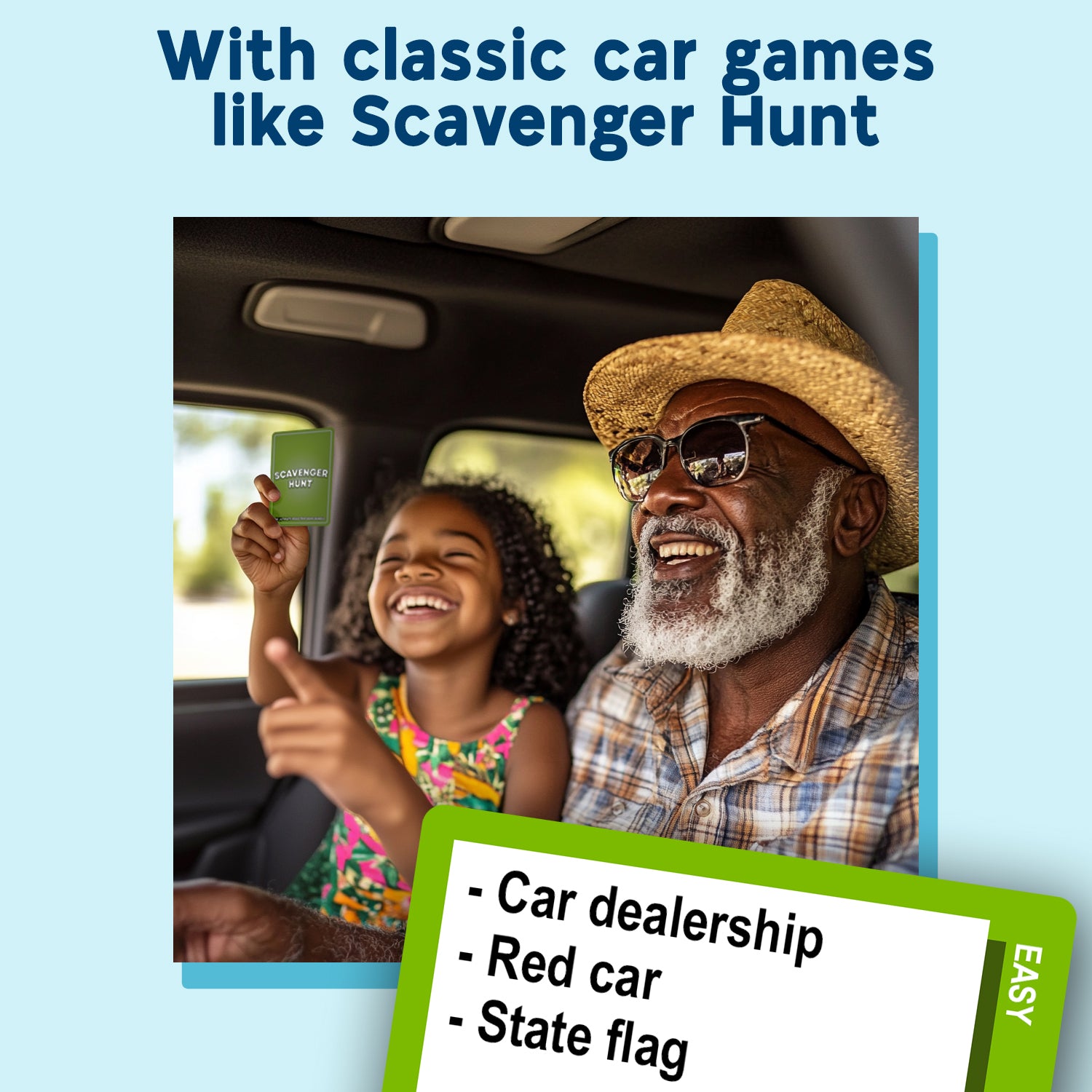 The Ultimate Road Trip Game Bundle, a 4-in-1 Travel Game and Car Game for Kids and Adults