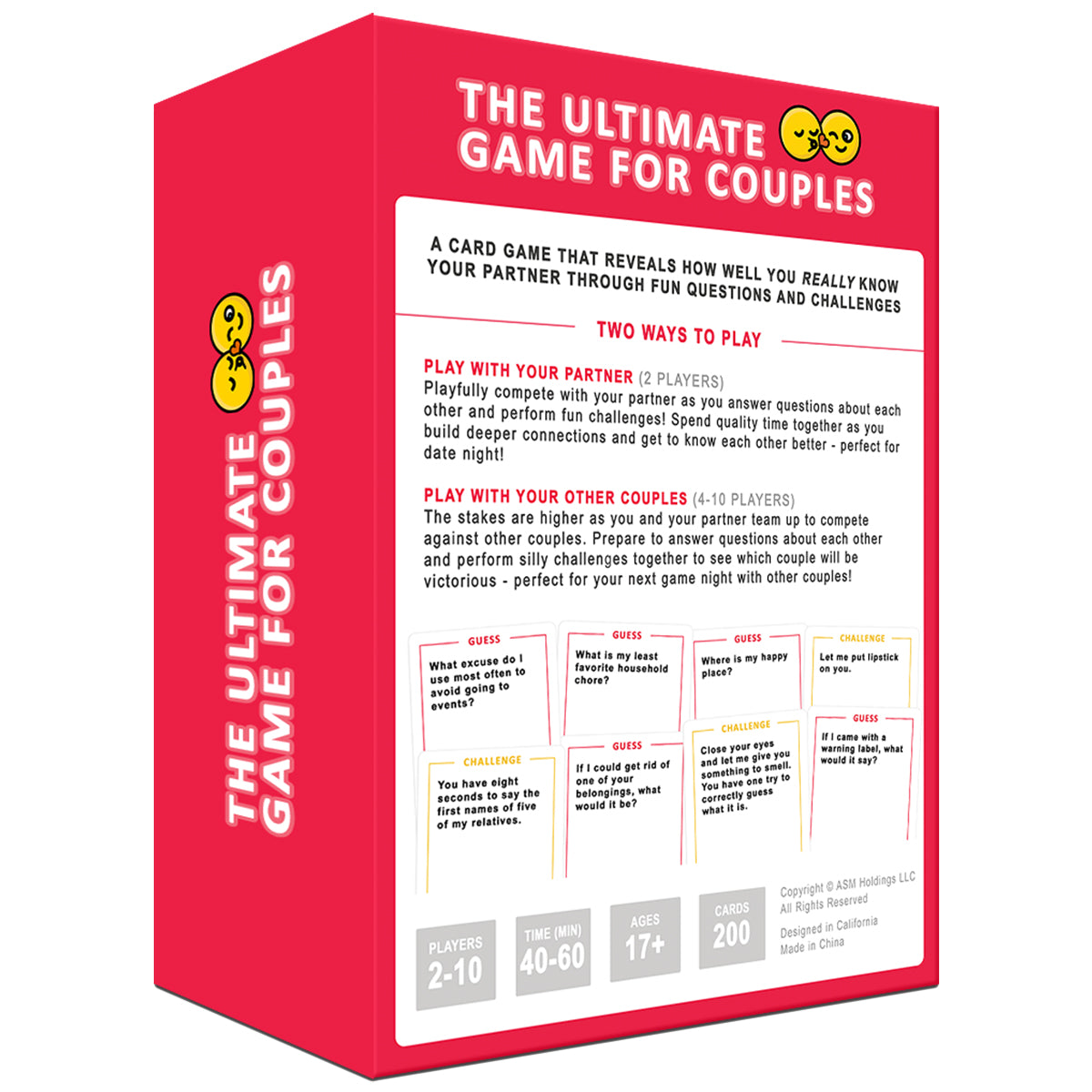 The Ultimate Game for Couples - Great Conversations and Fun Challenges